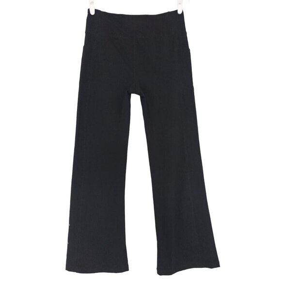 Bebe Sport Women's Black Yoga Pants L, of cotton and spandex, wide leg, NWT - Picture 2 of 10